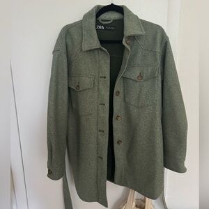 Zara Shirt Jacket Size M